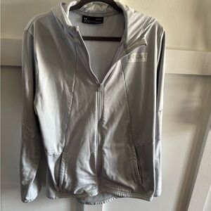 Under Armour Light Gray ColdGear Jacket Size Large
